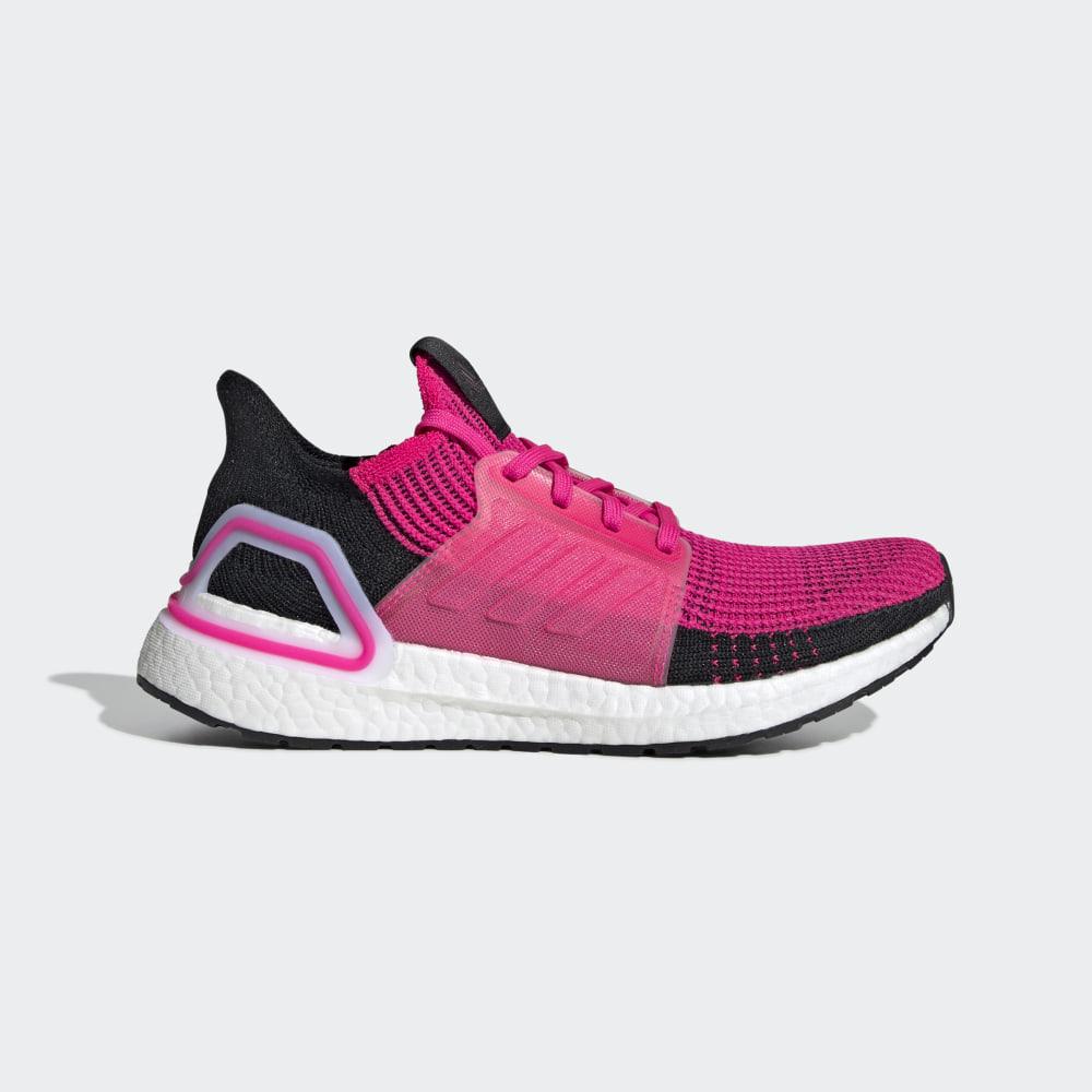 Adidas Women's Ultraboost 19 Running Shoes Pink/Black/White Ireland G27485